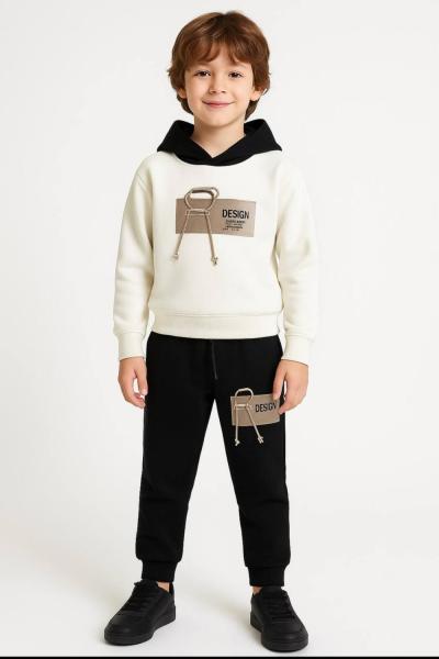 3 İP ŞARDONLU DESIGN TARZ ERKEK TAKIM Beyaz