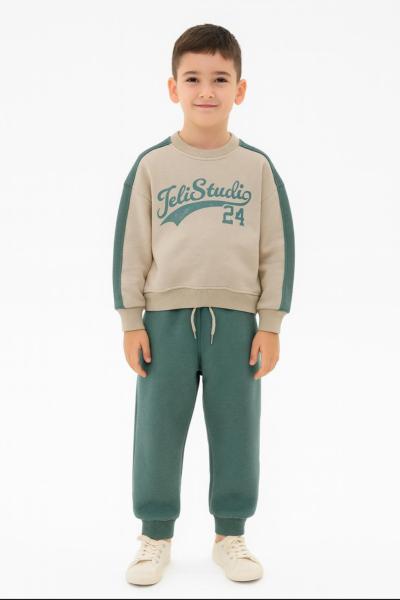 3 İP ŞARDONLU 24 EŞOFMAN TAKIMI  Yeşil