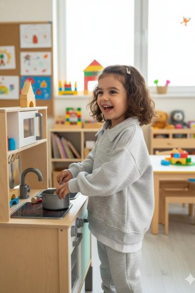 3 İP ŞARDONSUZ OVERSİZE EŞOFMAN TAKIMI  Gri