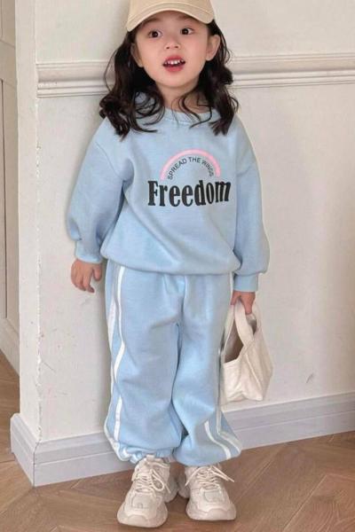 3 İP ŞARDONLU FREEDOM EŞOFMAN TAKIMI  Mavi