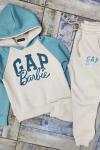 3 İP ŞARDONLU GAP BARBİE EŞOFMAN TAKIMI  Yeşil