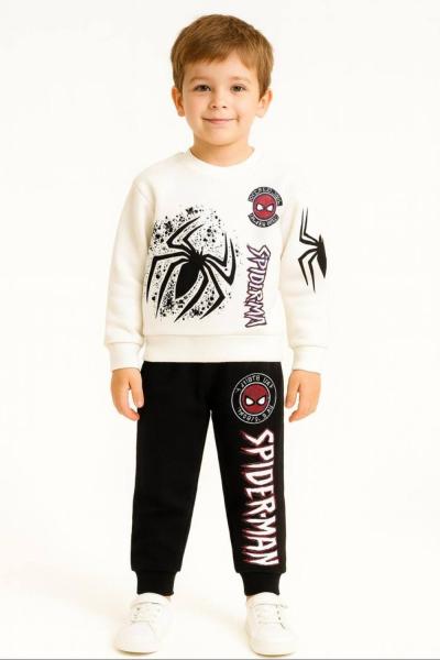 3 IP ŞARDONLU SPİDERMAN ERKEK TAKIM  Krem