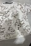 MİCKEY KAFA VE ARKADAŞLARI BASKILI TİŞÖRT  Beyaz