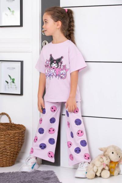 KURU KAFALI KUROMİ YAZILI KIZ İSPANYOL TAKIM  Lila