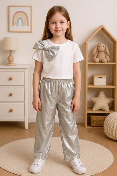 BÜYÜK FİYONK PARLAK ALT KIZ İSPANYOL TAKIM  Gri