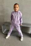 AD 3 İP ŞARDONLU GARSON BOY EŞOFMAN TAKIMI Lila