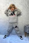AD 3 İP ŞARDONLU GARSONBOY EŞOFMAN TAKIMI Gri