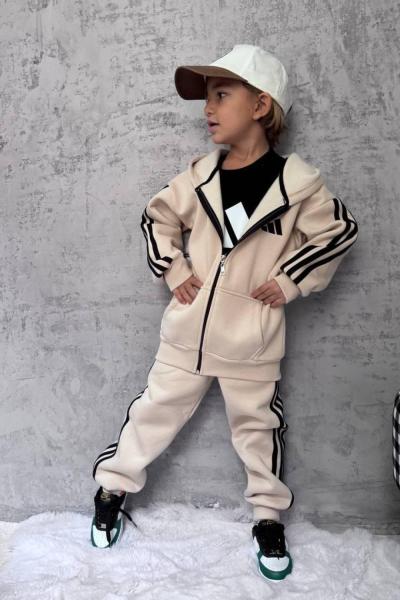 AD GARSON BOY 3LÜ EŞOFMAN TAKIMI  Krem