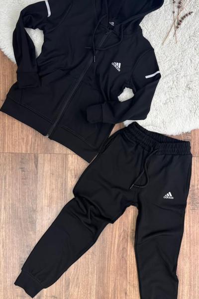 ADİDAS DALGIÇ KUMAŞ İKİLİ UNİSEX TAKIM Siyah