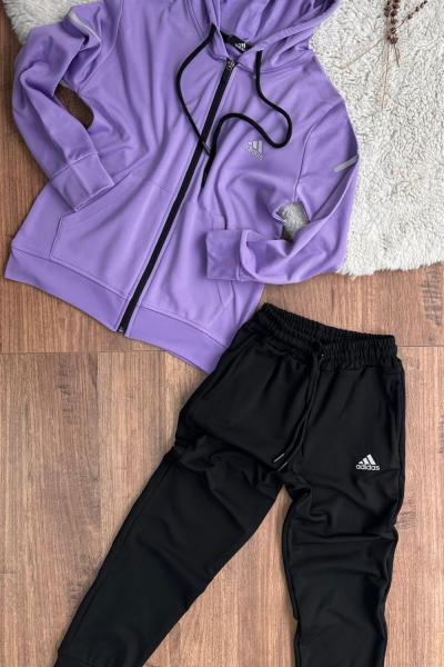 ADİDAS DALGIÇ KUMAŞ İKİLİ UNİSEX TAKIM Lila