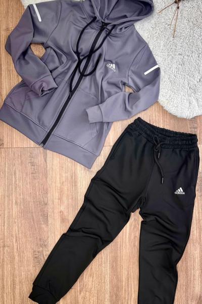 ADİDAS DALGIÇ KUMAŞ İKİLİ UNİSEX TAKIM Antrasit