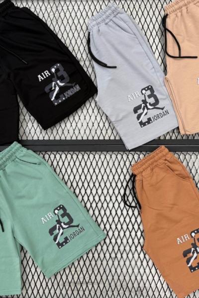 AİR 23 YAZILI TEK ŞORT  Yeşil