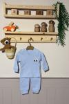 ARABALI FİTİLLİ BEBEK TAKIM  Mavi
