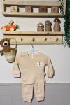 AYICIKLI FİTİLLİ BEBEK TAKIM  Krem