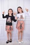 BURBERRY AYI EKOSE ETEKLİ KIZ TAKIM Beyaz