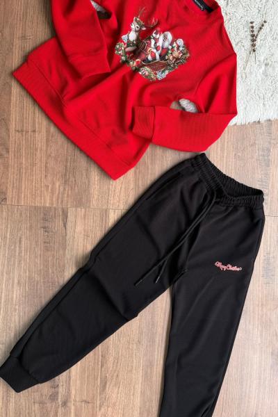 CEYLANLI NOEL BABA ÇAKIL TAŞI ERKEK TARZ TAKIM Kırmızı Ayçiçeği