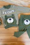 COOL TEDDY BASKILI 2 Lİ TAKIM  Yeşil