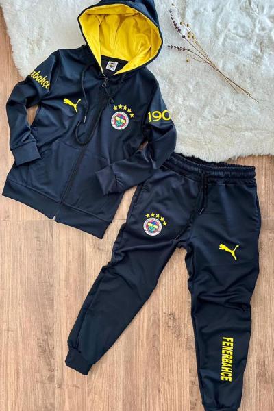 DALGIÇ F TAM FERMAUR LACİVERT EŞOFMAN TAKIMI  Lacivert