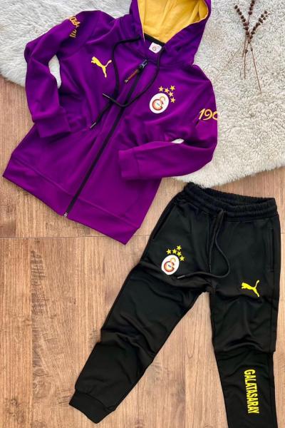 DALGIÇ G TAM FERMUAR EŞOFMAN TAKIMI YENİ  Mor