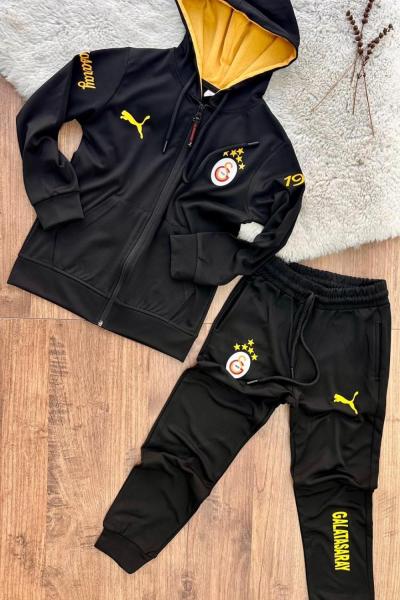 DALGIÇ G TAM FERMUAR EŞOFMAN TAKIMI YENİ  Siyah