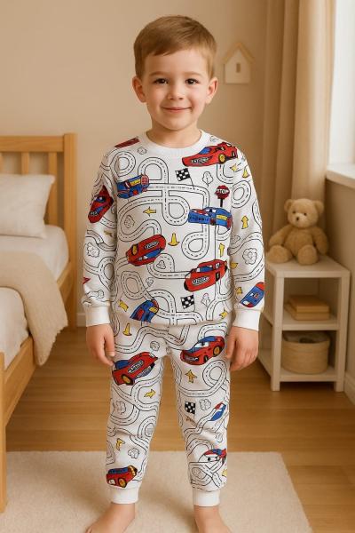 DİJİTAL 2 İP ARABALI EŞOFMAN TAKIMI Beyaz