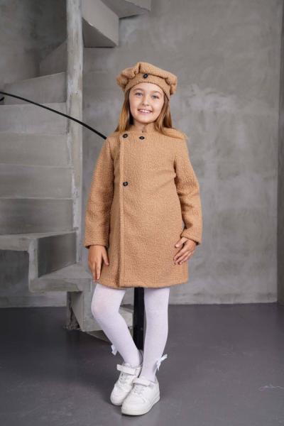 DÜĞMELİ ŞAPKALI UZUN KABAN Bej