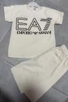 EA EMPORIO ARMANI ŞORTLU TAKIM  Bej