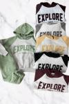 EXPLORE KAPŞONLU EŞOFMAN TAKIMI  Yeşil