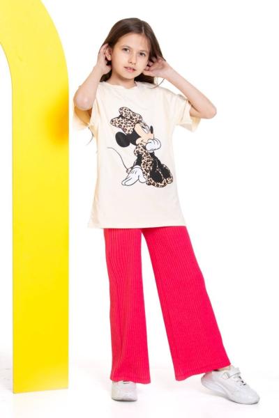 FİTİLLİ İSPANYOL PAÇA LEOPARLI MİNİE Lİ TAKIM  Fuşya