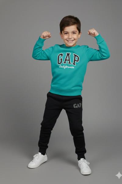 GAP CALİFORNİA İKİ İP ŞARDONLU TARZ TAKIM Turkuaz