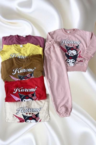 GÖZ KIRPAN KUROMİLİ EŞOFMAN TAKIMI Kahverengi