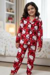 HELLO KİTTY SÜET PİJAMA TAKIMI Kırmızı