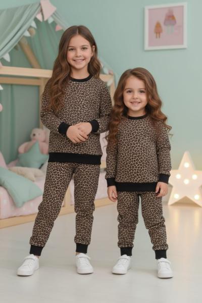 HERYERİ LEOPAR MODEL KIZ TAKIM  Leopar