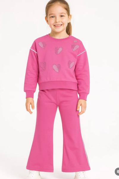 KALPLERİ TAŞLI ŞARDONLU İSPANYOL KIZ TARZ TAKIM  Pembe