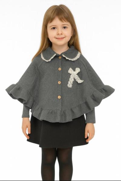 KAŞE PANÇO MODEL  Gri