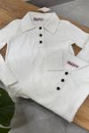 KÜÇÜKLER POLO YAKA SWEAT Beyaz