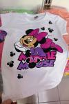 KÜÇÜKLER MİNİE MAUSE KIZ TİŞÖRT  Açık Pembe