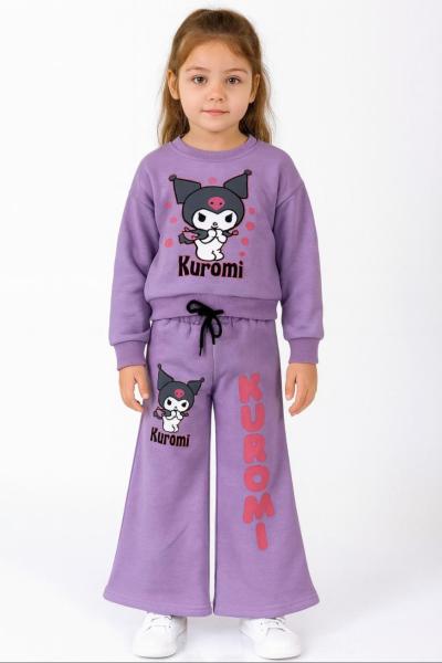 KUROMİ 3 İP ŞARDONLU KIZ TAKIM Lila