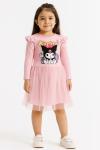 KUROMİ TÜL KIZ ELBİSE Pembe