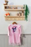 KUROMİ TÜL KIZ ELBİSE Pembe