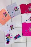 LOVE KALPLİ MİNNİE MOUSE KIZ ELBİSE Koyu Pembe