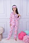MİNİE  KAFALI PİJAMA TAKIMI  Pembe