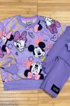 MİNNİE DAISY CREP TAYTLI TAKIM  Mor