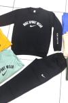 NIKE SPORT WEAR YAZAN ŞARDONLU EŞORTMAN TAKIMI  Siyah