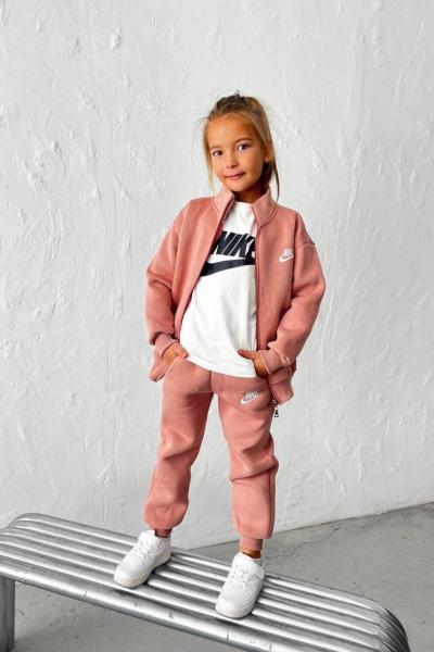 NK ÜÇLÜ BADİLİ GARSON BOY EŞOFMAN TAKIMI Somon