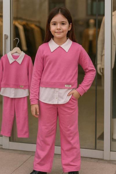 OYSHO GÖMLEK YAKALI KIZ TAKIM  Pembe