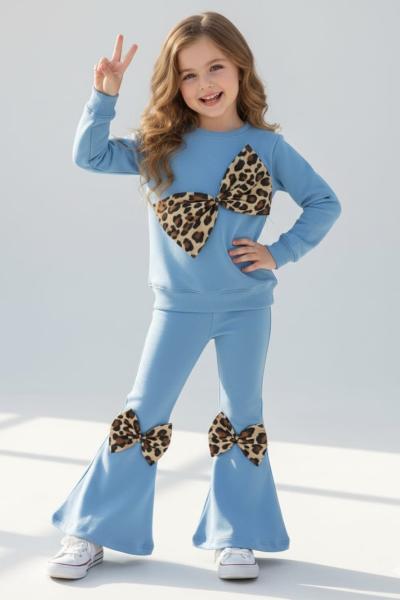 ŞARDONLU ÖNÜ VE TAYTI BÜYÜK FİYONKLU TARZ İSPANYOL KIZ TAKIM  Koyu Mavi