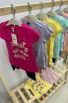 SWEET SUMMER DAYS KIZ KAPRİ TAKIM  Somon