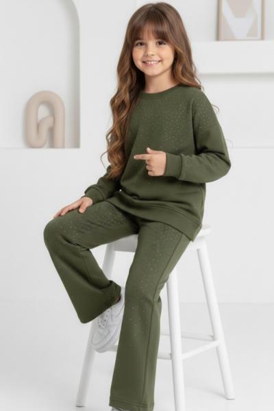 TAŞLI OYSHO KIZ EŞOFMAN TAKIMI  Yeşil