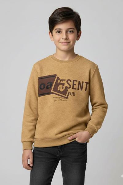 TEK SWEAT EŞOFMAN ÜSTÜ Hardal Sarısı